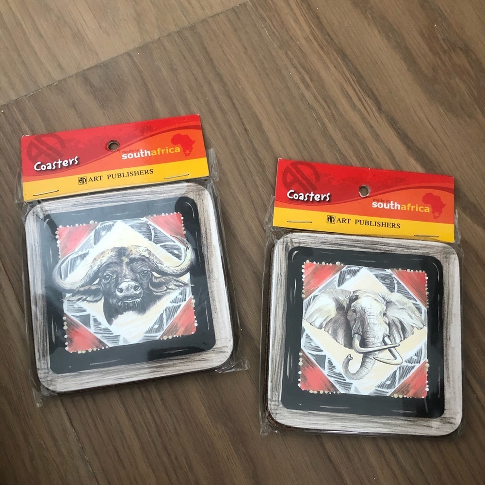 coasters South African animals new brand new travel cute